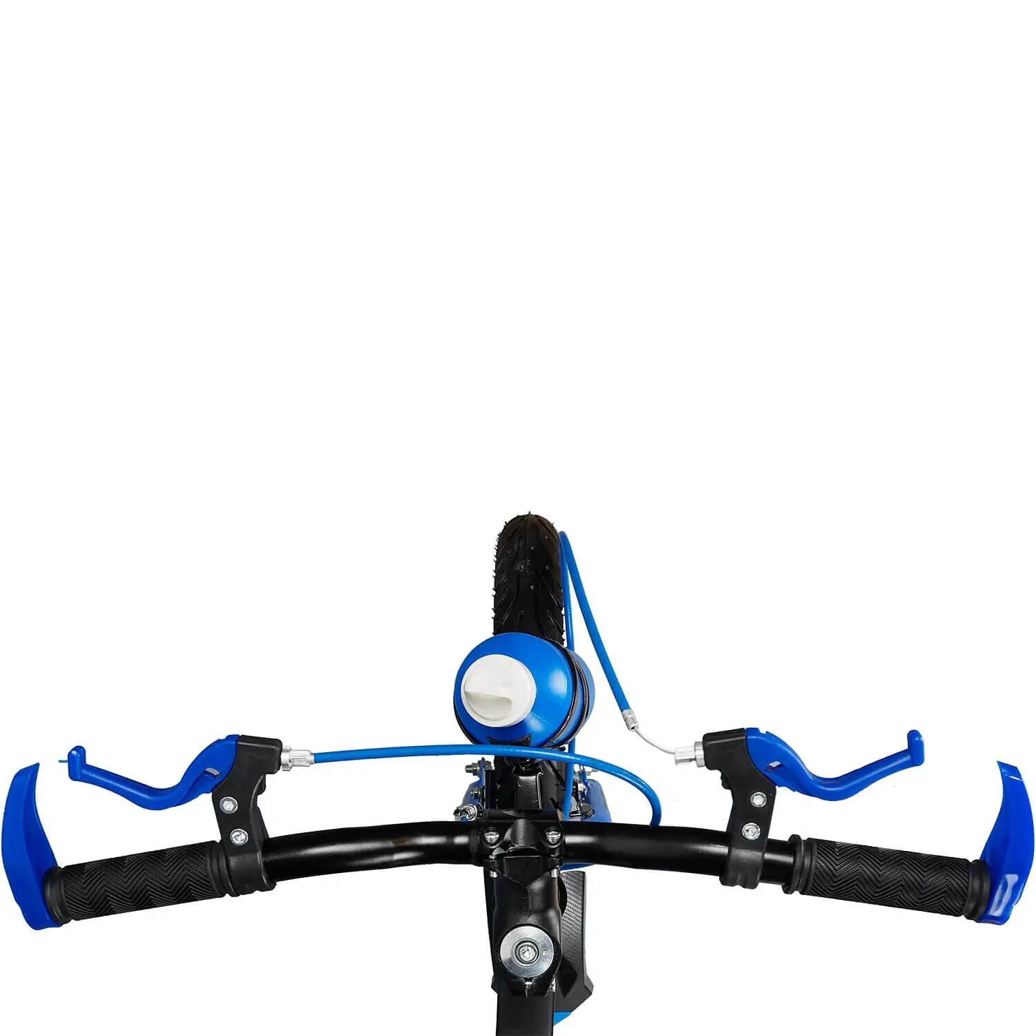 Bicicleta copii 6-9 ani roti ajutatoare,bidon apa Super Nova II,20 inch,albastru 7/7
