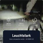 ANSMANN Fahrradlicht Set LED, auto. Abblendlicht, Leuchtweite 200m