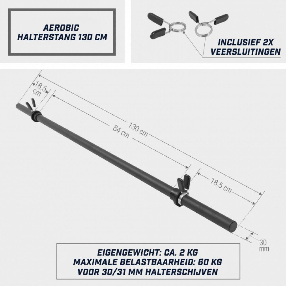 GORILLA SPORTS Set Langhantelstange Aerobic 5er