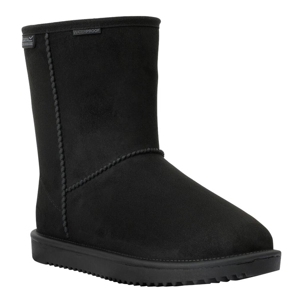 Womens/Ladies Risely Waterproof Faux Fur Lined Winter Boots (Black)