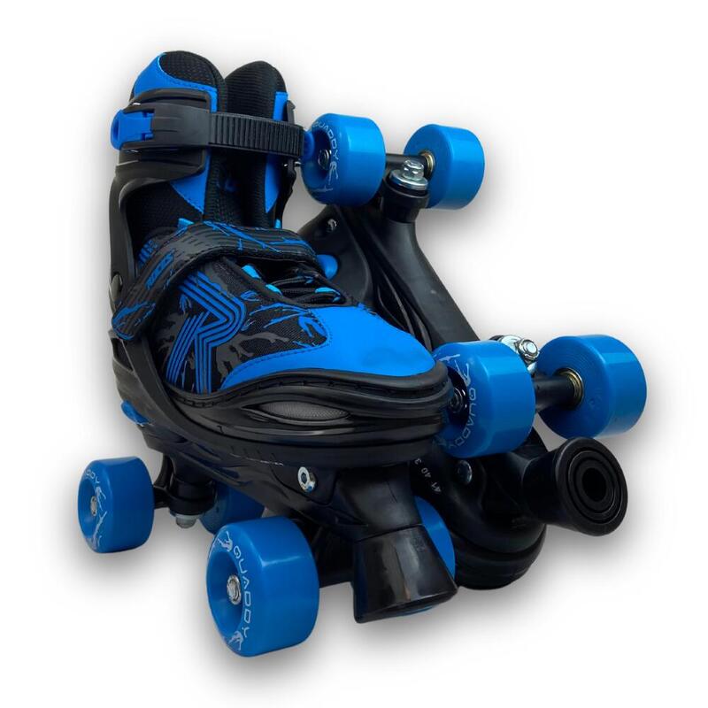 Roces rolschaatsen Quaddy 3.0 jongens zwart/blauw