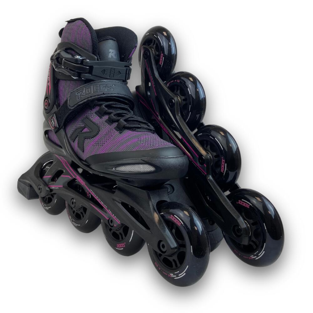 Weft Thread 84 – Patins em linha – Feminino – Preto – Roxo 3/10