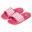 XQ - Slippers Dames - Stripes - Fuchsia - Badslippers dames - Gevormd voetbed