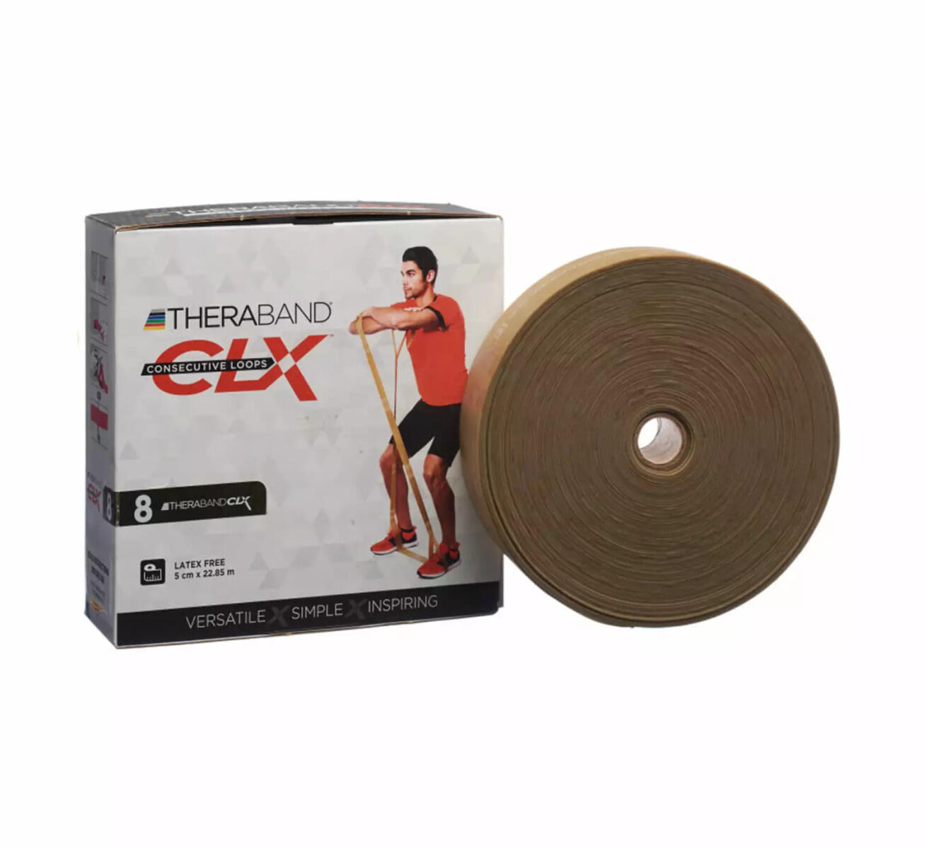 Fitnessband CLX, 22 m Rolle Gold Maximal stark Fitness / Krafttraining Unisex 5/5