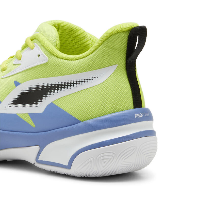 Zapatillas de baloncesto Genetics PUMA Electric Lime Blue Skies Green