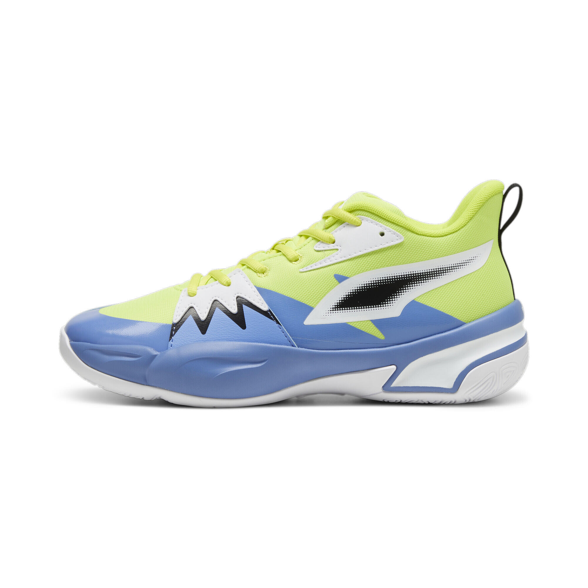 Scarpe da basket Genetics PUMA Electric Lime Blue Skies Green 3/6
