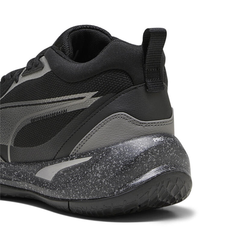 Scarpe da basket Playmaker Pro Trophies PUMA Aged Silver Cast Iron Black Gray