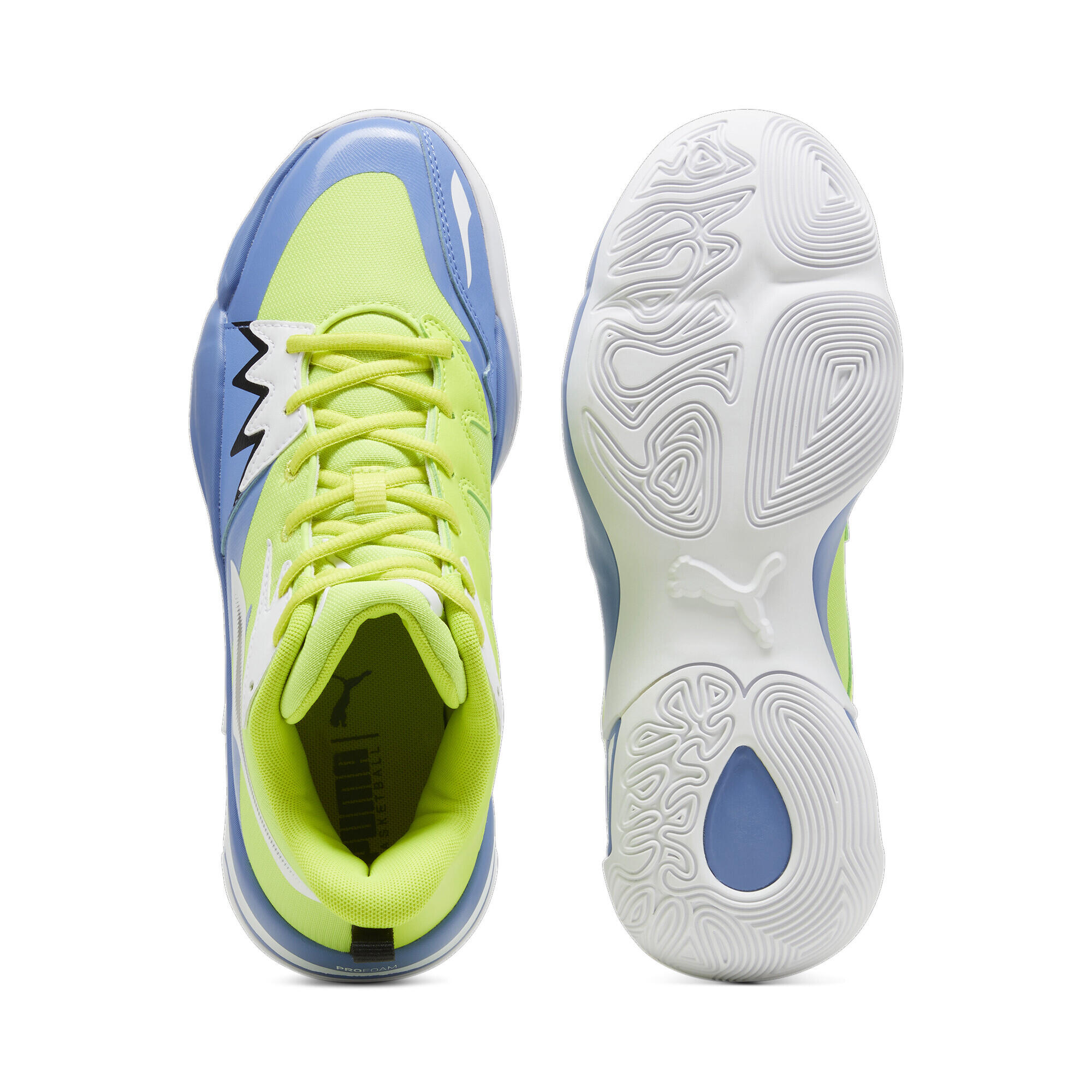 Scarpe da basket Genetics PUMA Electric Lime Blue Skies Green 4/6