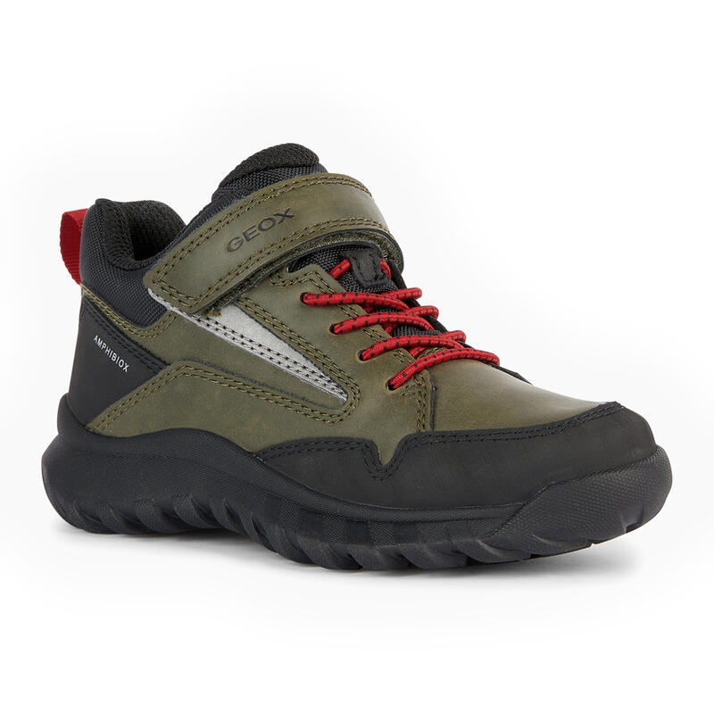 BOTA DE MONTAÑA Senderismo Niños Geox J SIMBYOS B ABX C Verde