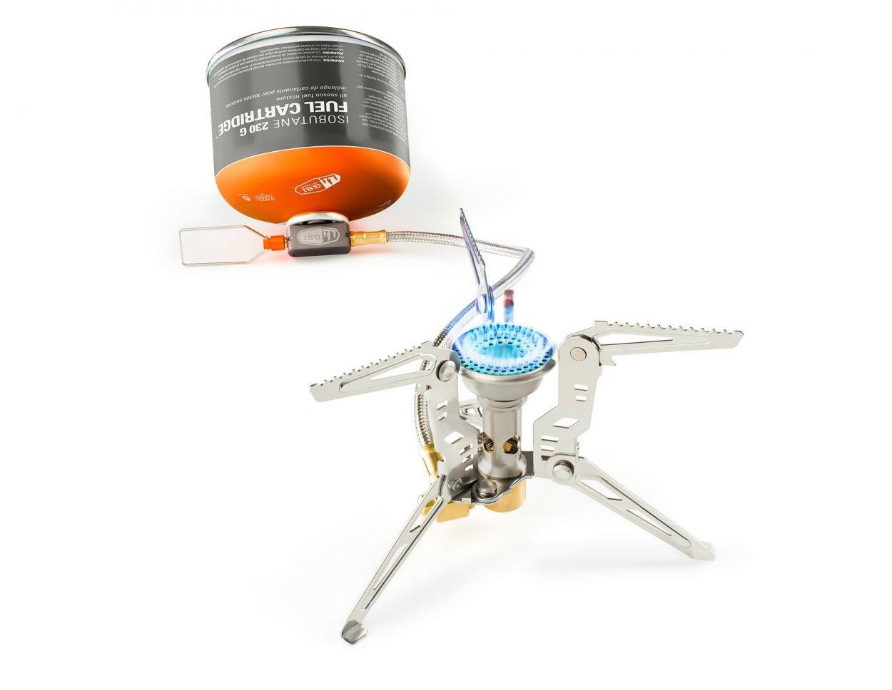 Réchaud GSI Pinnacle 4 Season inox ultra-léger 9820 BTU/h supports pliables 3/4