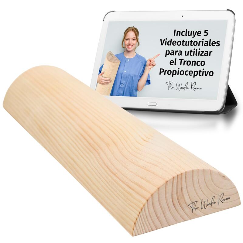 Tronco Propioceptivo de Madera TWR  49 x 17 x 7,5cm  Woodroller