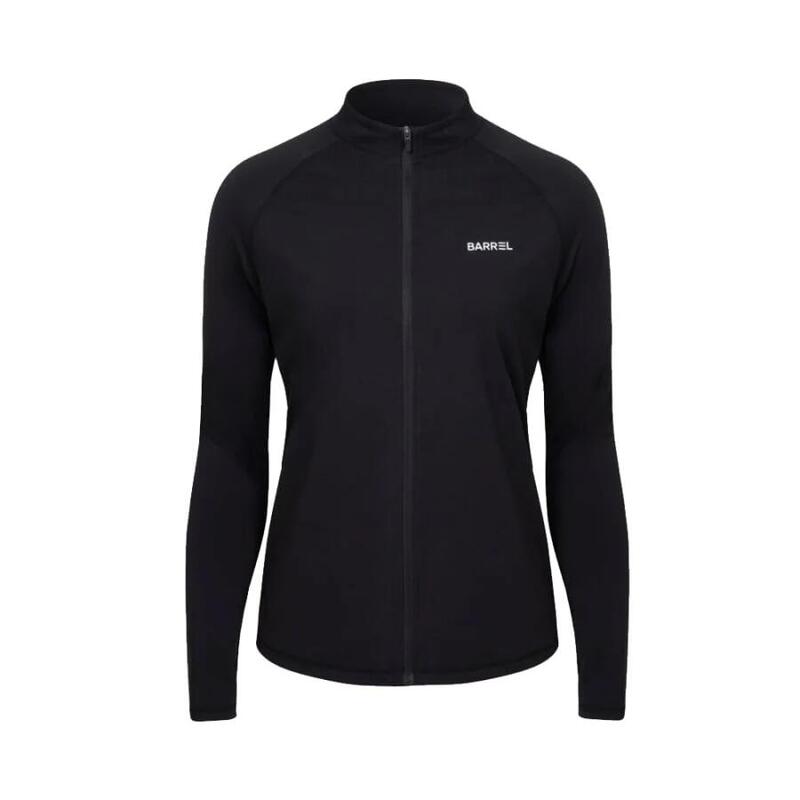 Essential Relax Women ZipUp Rashguard - BLACK