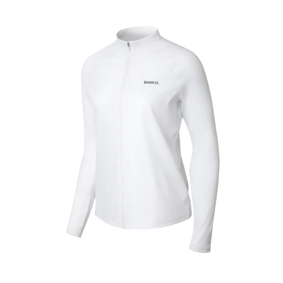 Essential Relax Women ZipUp Rashguard - WHITE