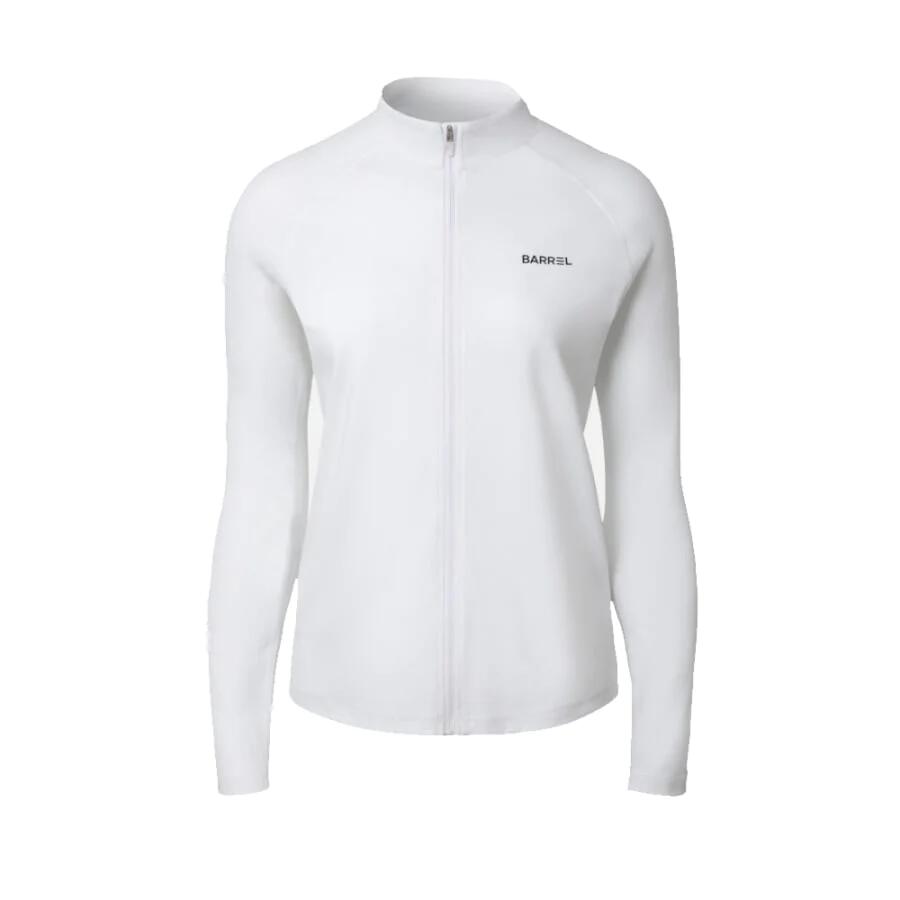 Essential Relax Women ZipUp Rashguard - WHITE