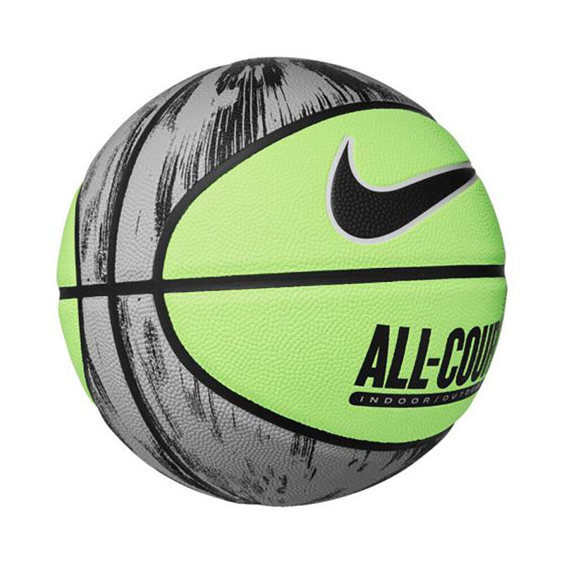 Everyday All Court 8P Graphic Deflated Men Basketball Size 7 - Grey x Lime