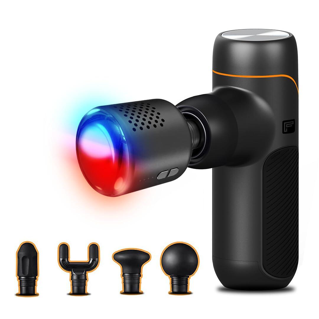 Flexnest Vibration Gun Massager Set with Hot and Cold Head