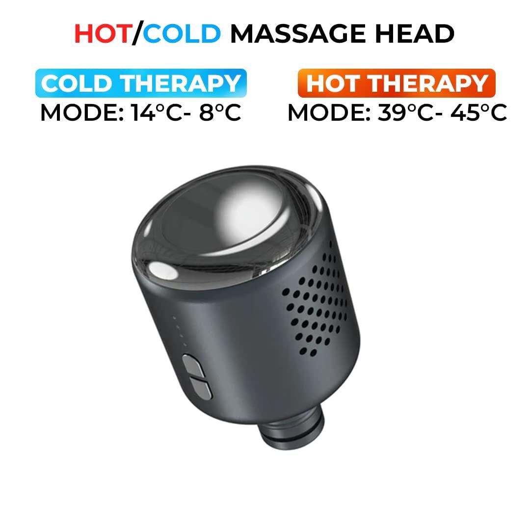 Flexnest Vibration Gun Massager Set with Hot and Cold Head