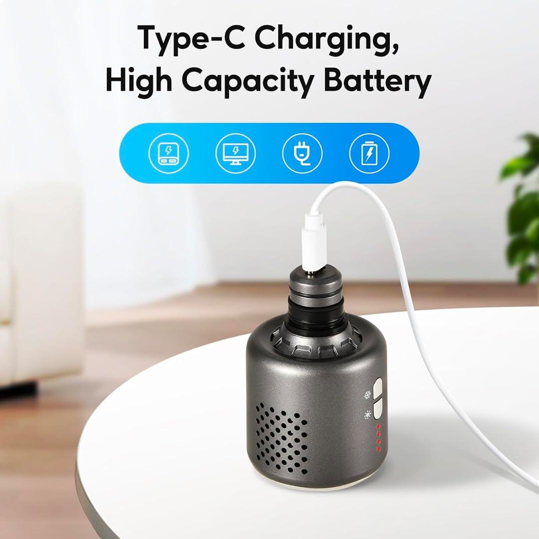 Flexnest Rechargeable Heated Massager Gun Head with Hot and Cold Mode