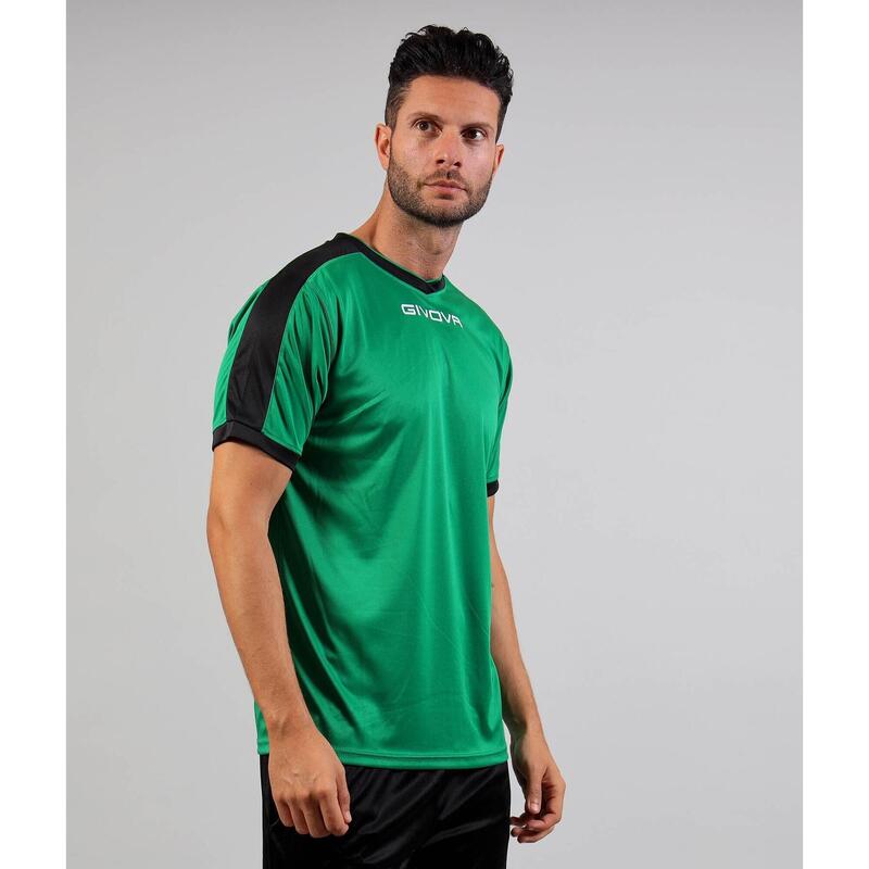 Tricou Givova Revolution, Verde/Negru, 3XL