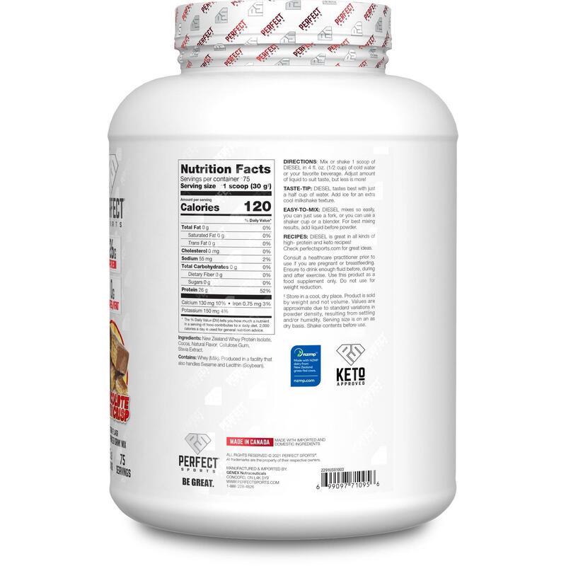 Diesel Whey Protein Isolate 5lbs - Chocolate Wafer Crisp