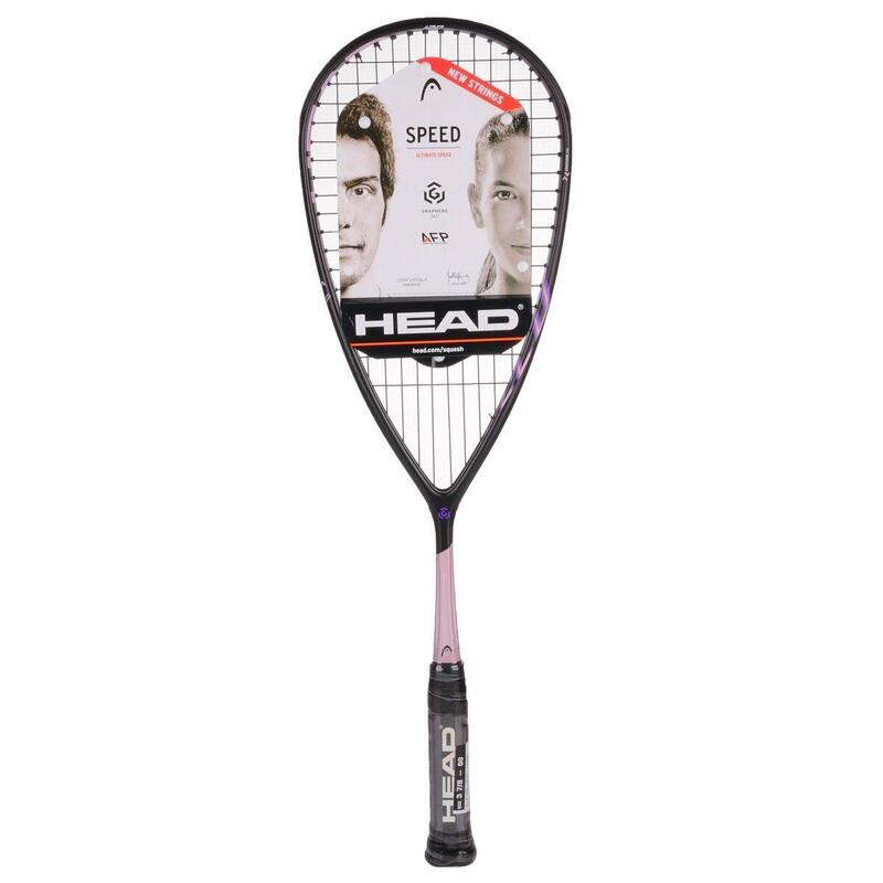 Graphene 360 Speed 120 Rose Carbon Fiber Squash Racket- Black