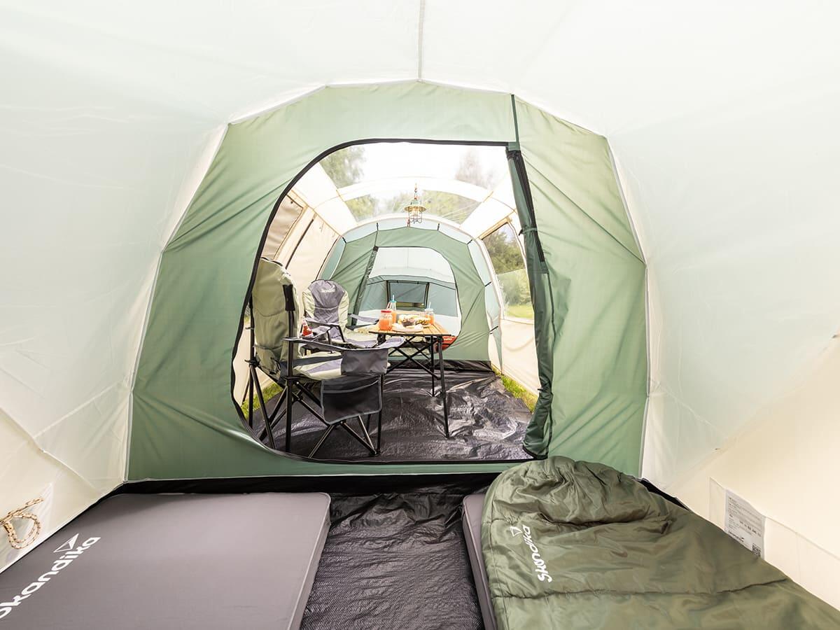 Tente de camping dôme Kalmar - 6 Personnes - 2 cabines - toit panoramique 4/9