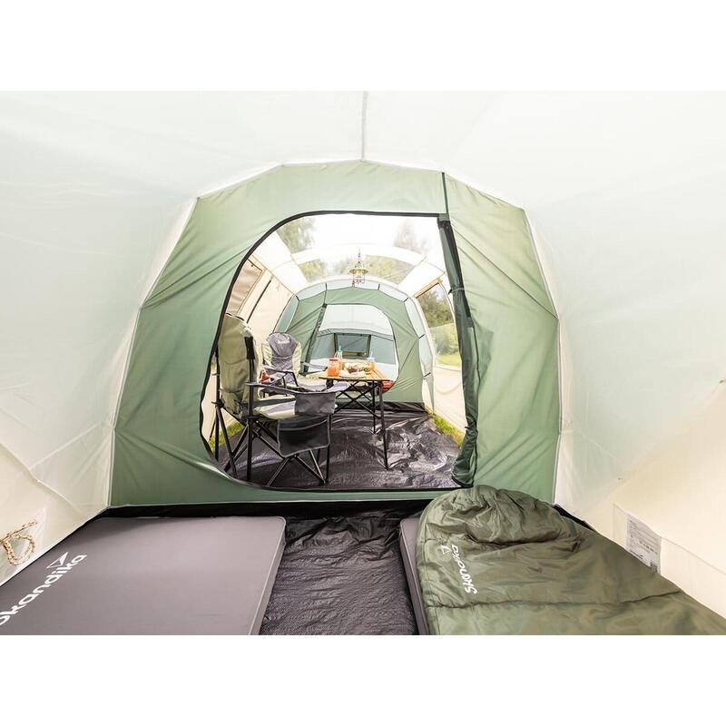 Tenda da campeggio per famiglie a cupola - Kalmar - per 6 persone - lucernario