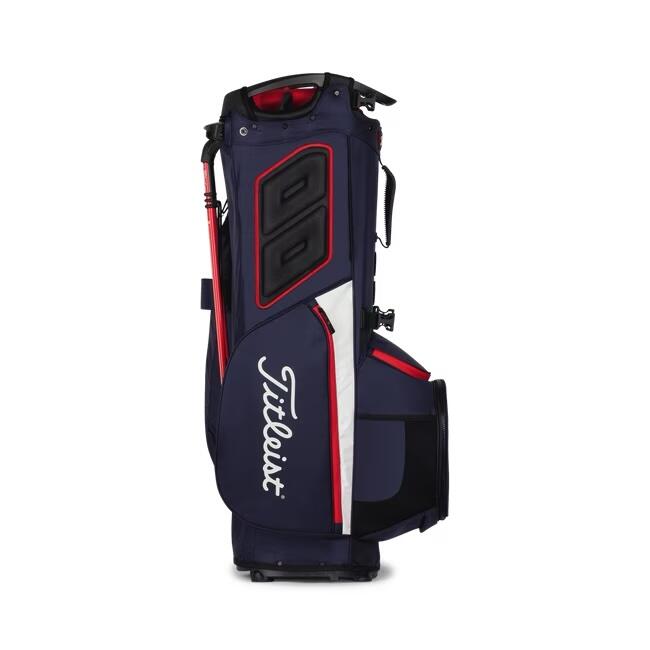 TB21SX14-416 HYBRID 14 GOLF STAND BAG - BLACK/WHITE/RED