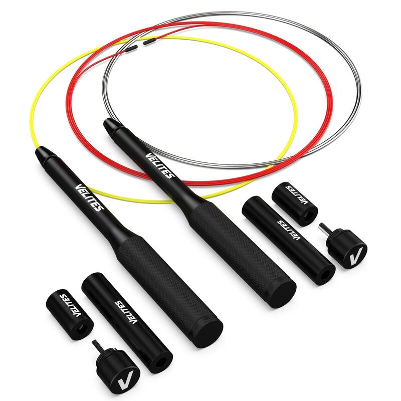 Pack Corde à Sauter Fire 2.0 Velites Noire + Lests + Câbles