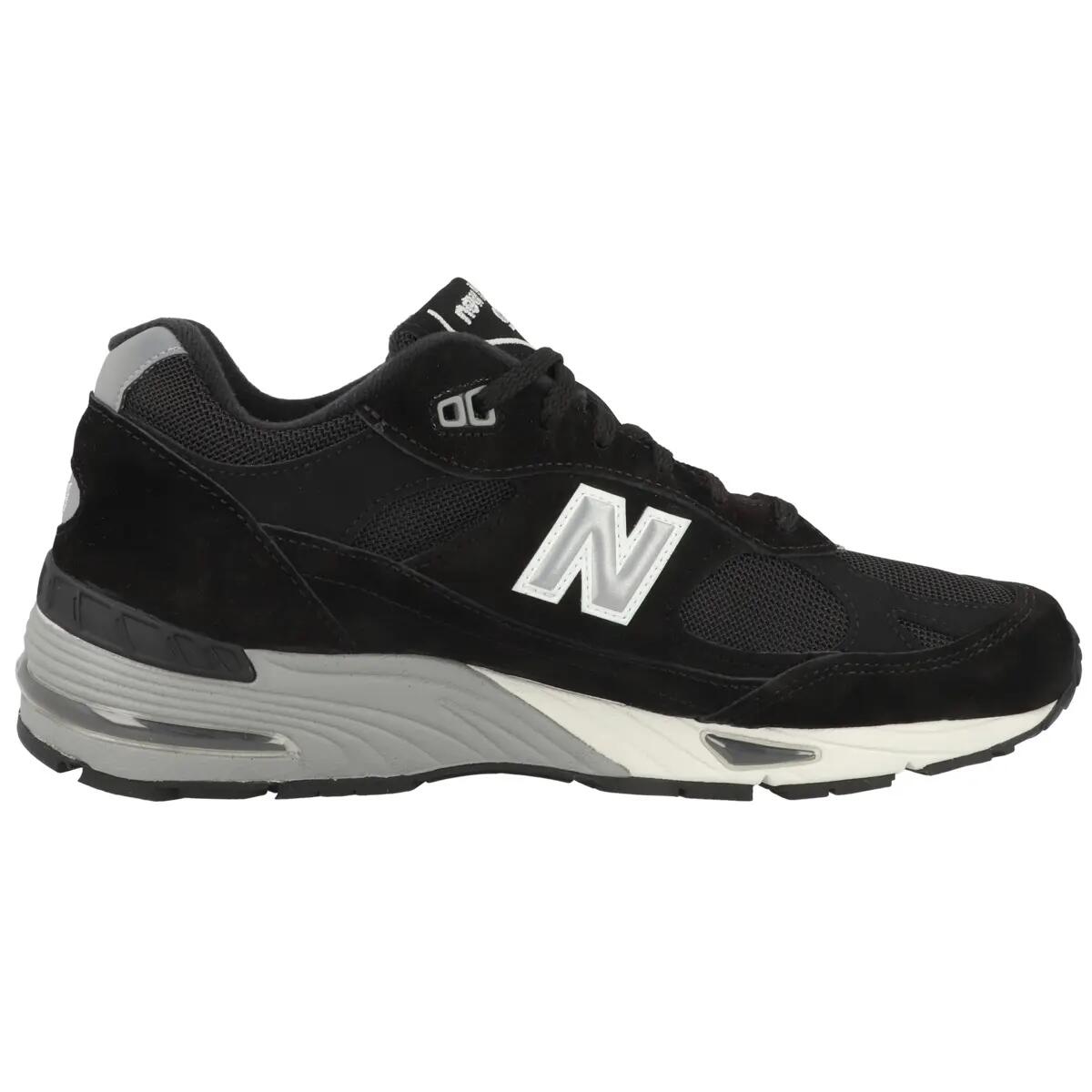 New Balance 991 MiUK Black Silver 3/6