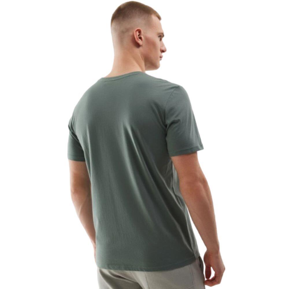 T-SHIRT DE HOMEM COM ESTAMPADO DE ALGODÃO 4F TTSHM1283. KHAKI 3/4