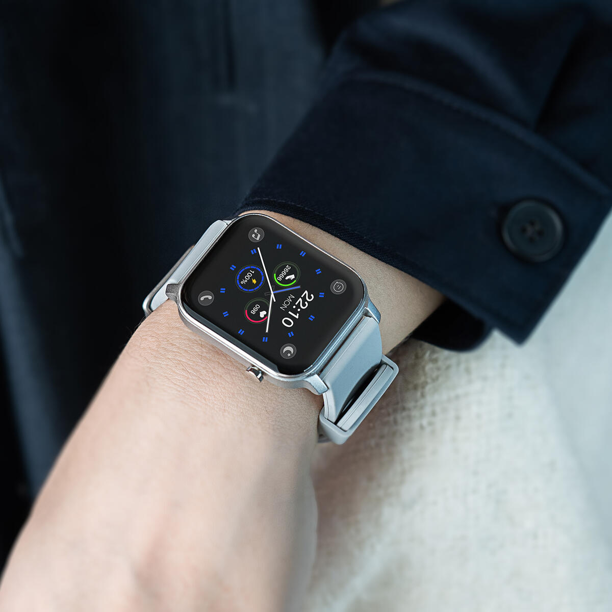 Montre Connectée Étanche Multisport - Abyx Fit Ozone 3 - Grise 3/7