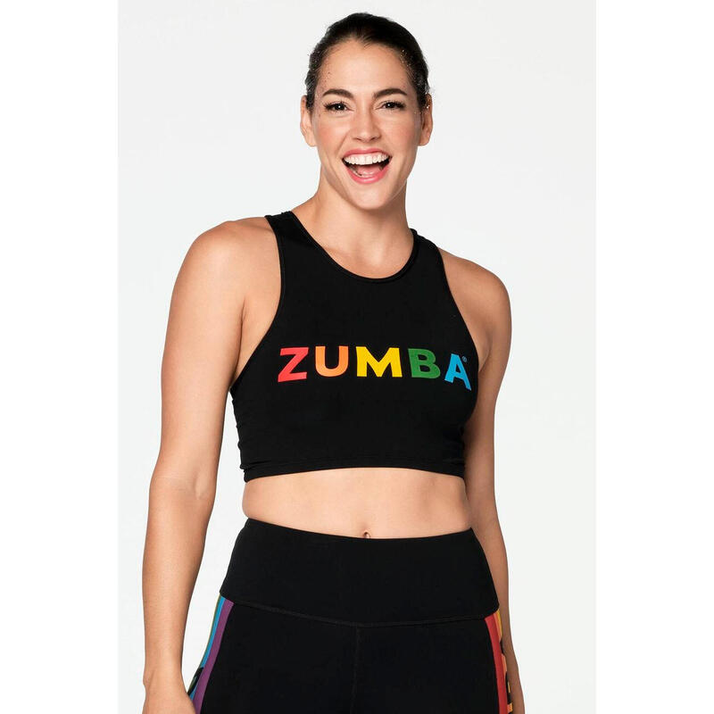 Crop sportowy damski Zumba With Pride