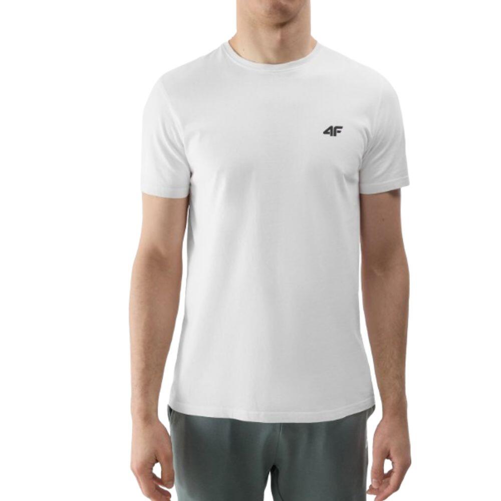 CAMISETA LISA NORMAL PARA HOMBRE 4F- BLANCA SHM1154 1/4