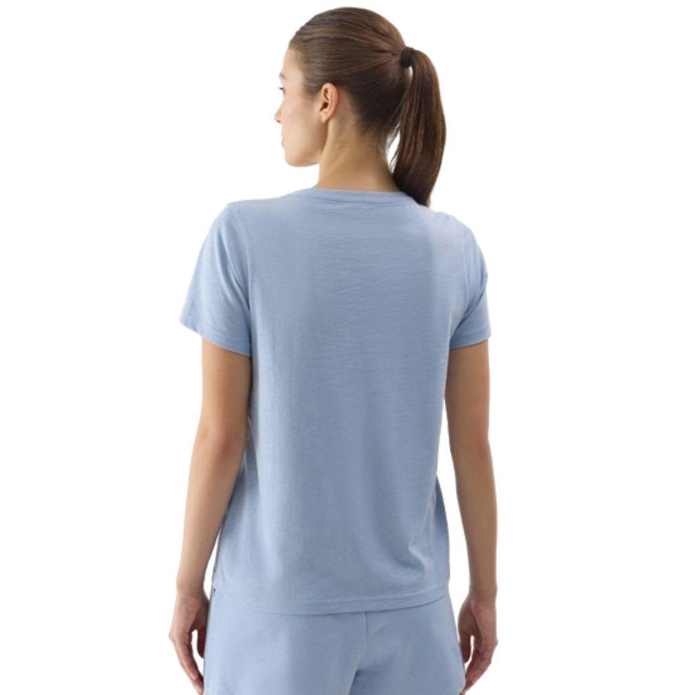 CAMISETA LISA MUJER 4F. AZUL TTSHF1162-34S 3/4