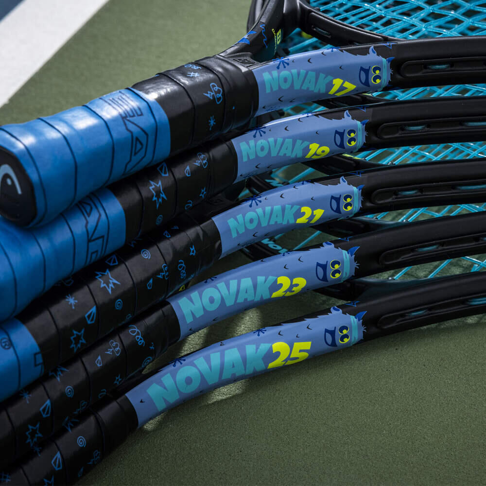 Kinder Tennisschläger HEAD Novak 25 für Jungen 8-10 Jahren BESAITET +... 6/7