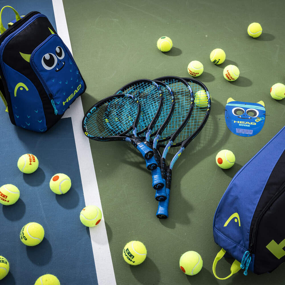Kinder Tennisschläger HEAD Novak 25 für Jungen 8-10 Jahren BESAITET +... 5/7
