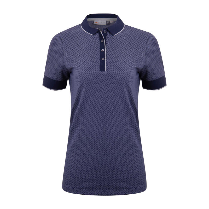 Kjus Ella Structure Polo Atlanta Bleu-Blanc