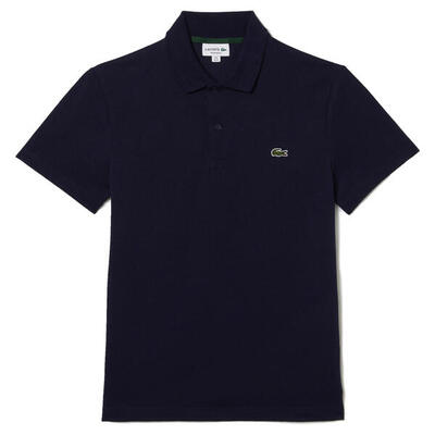 Lacoste geribbeld golf polo wit