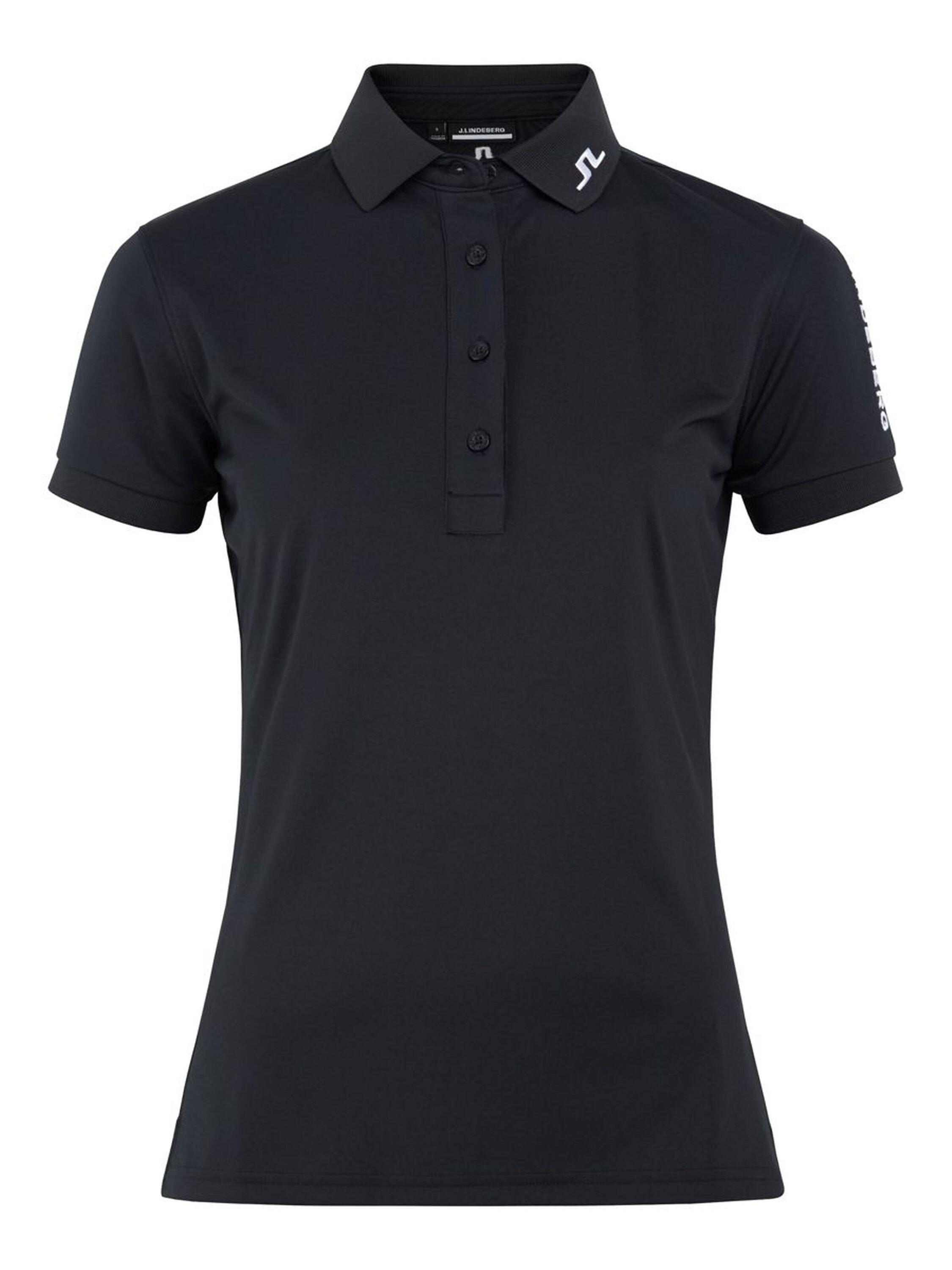 Polo de golf J.Lindeberg Tour Tech blanc 1/2