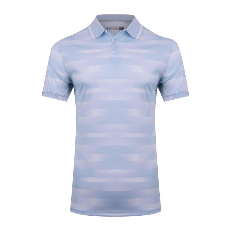 Kjus Polo imprimé Spot Blanc-Bleu Cristal