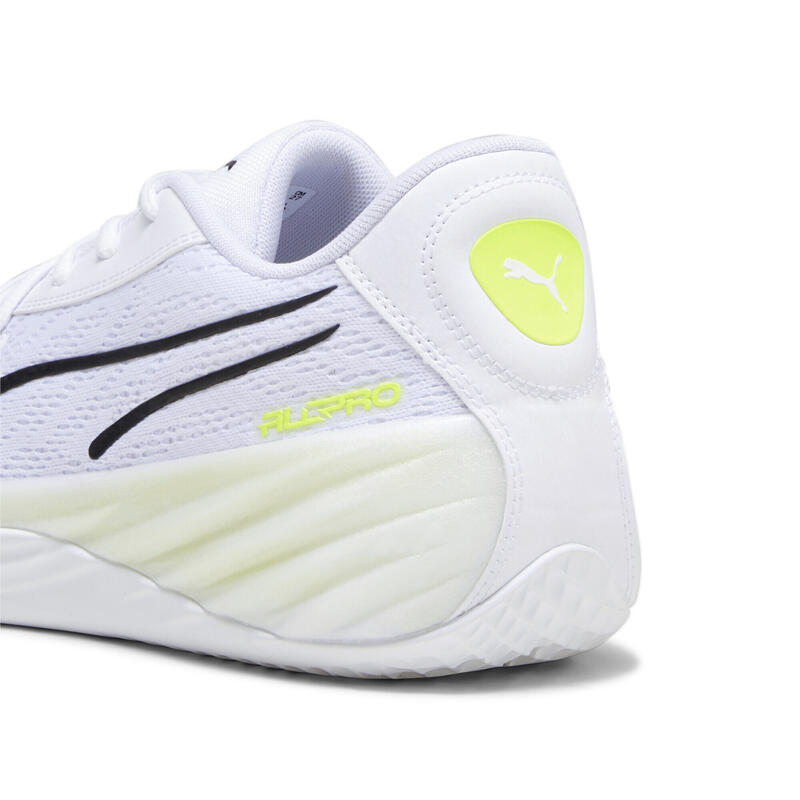 Zapatillas de baloncesto All-Pro NITRO PUMA White Lime Squeeze Yellow