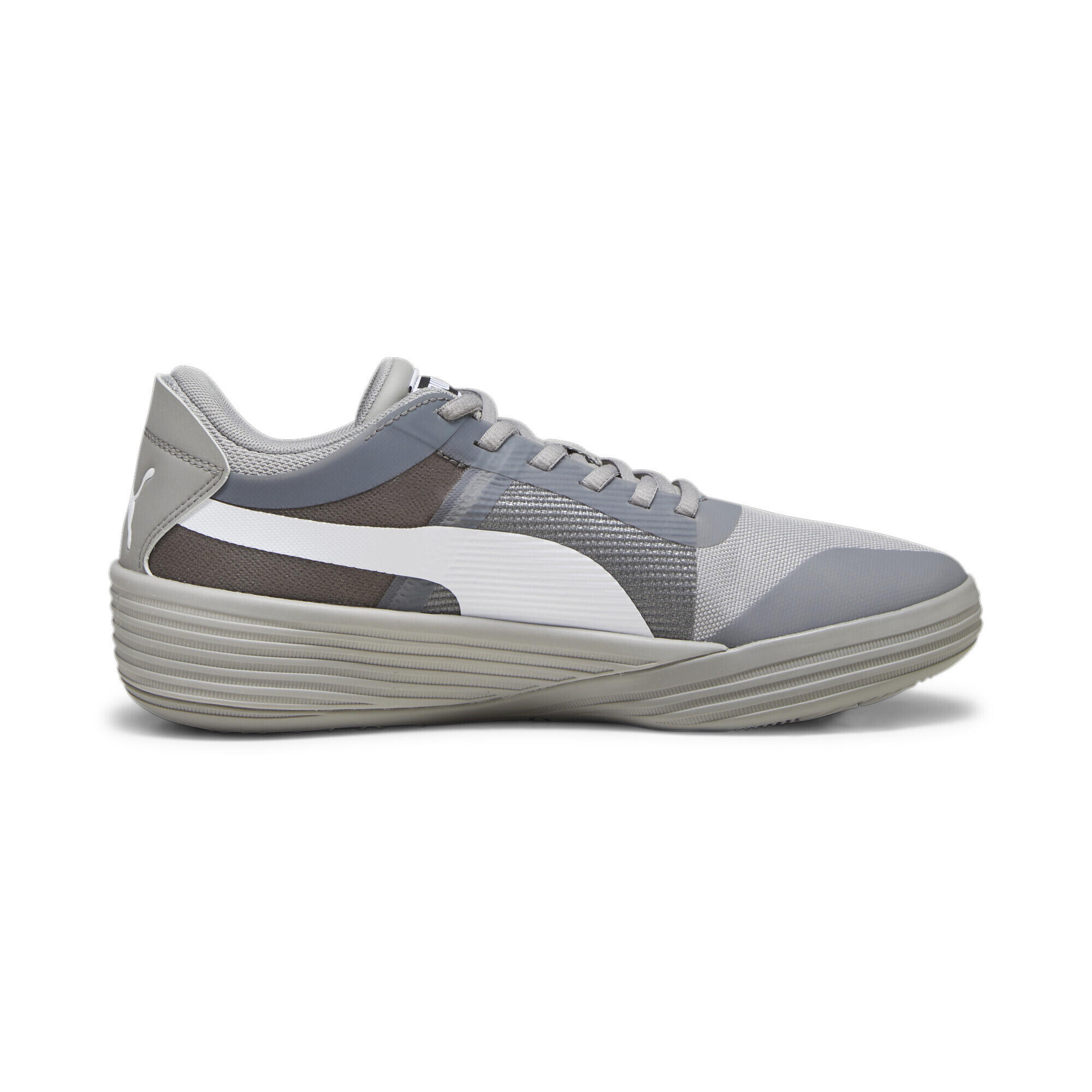 Scarpe da basket Clyde All-Pro Team PUMA Concrete Gray White 7/7