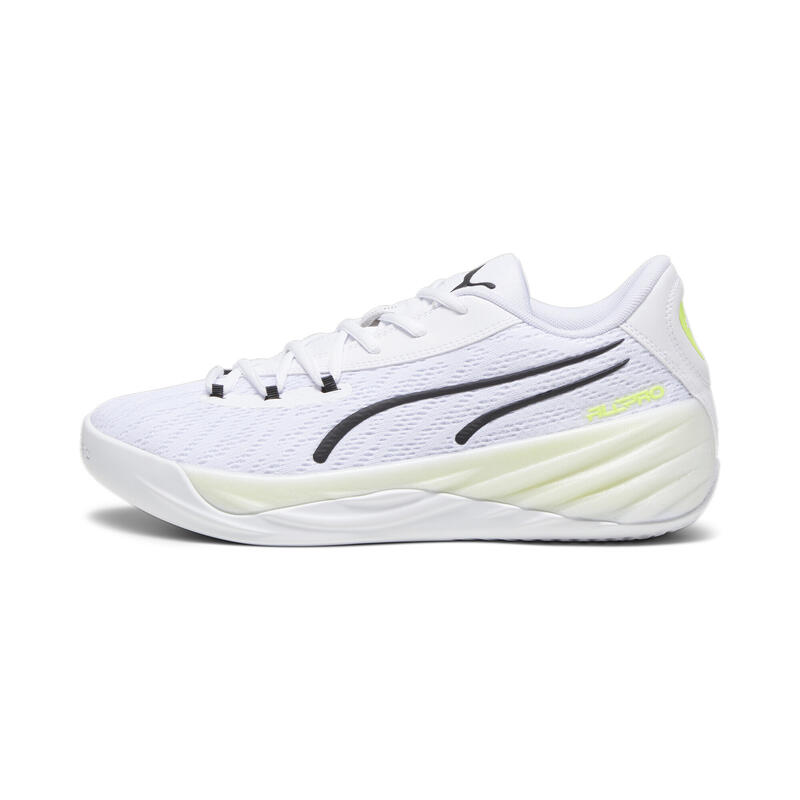 All-Pro NITRO Basketballschuhe Herren PUMA White Lime Squeeze Yellow