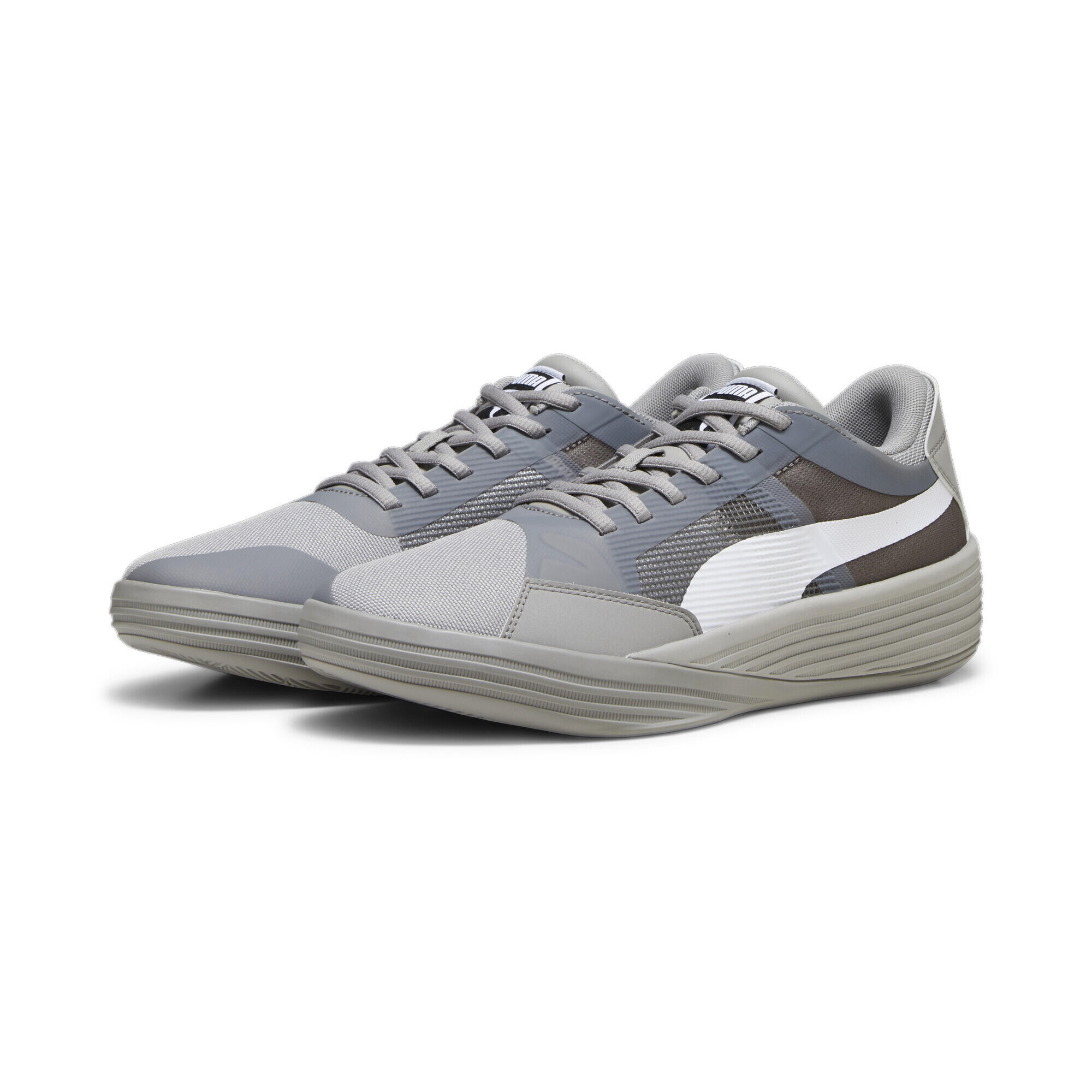 PUMA Scarpe da basket Clyde All-Pro Team PUMA Concrete Gray White