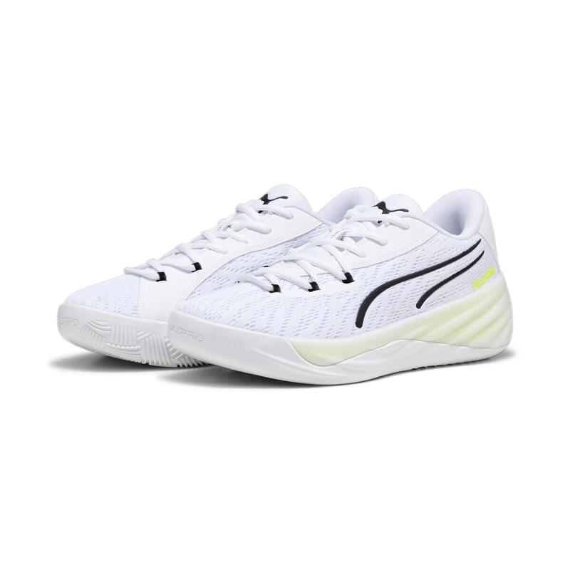 All-Pro NITRO Basketballschuhe Herren PUMA White Lime Squeeze Yellow