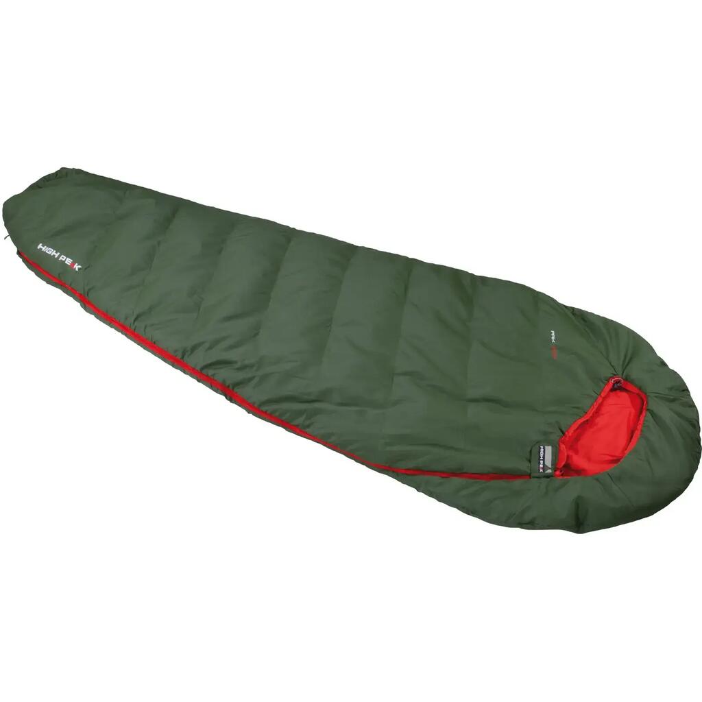 High Peak Pak 600, mummy sleeping bag, recycled polyester, PFC-free