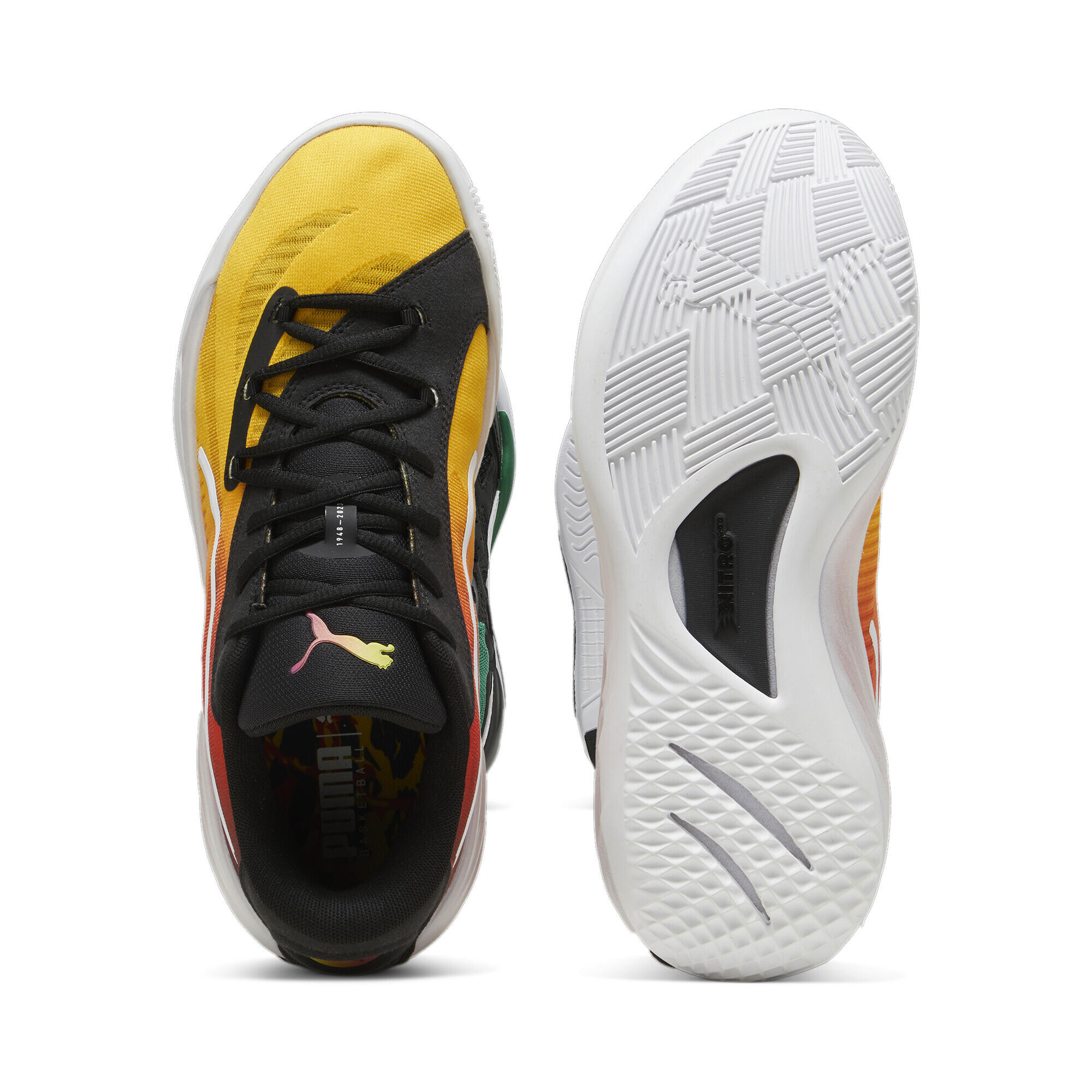 Scarpe da basket All-Pro NITRO™ SHOWTIME PUMA Yellow Sizzle Purple Glimmer 6/7