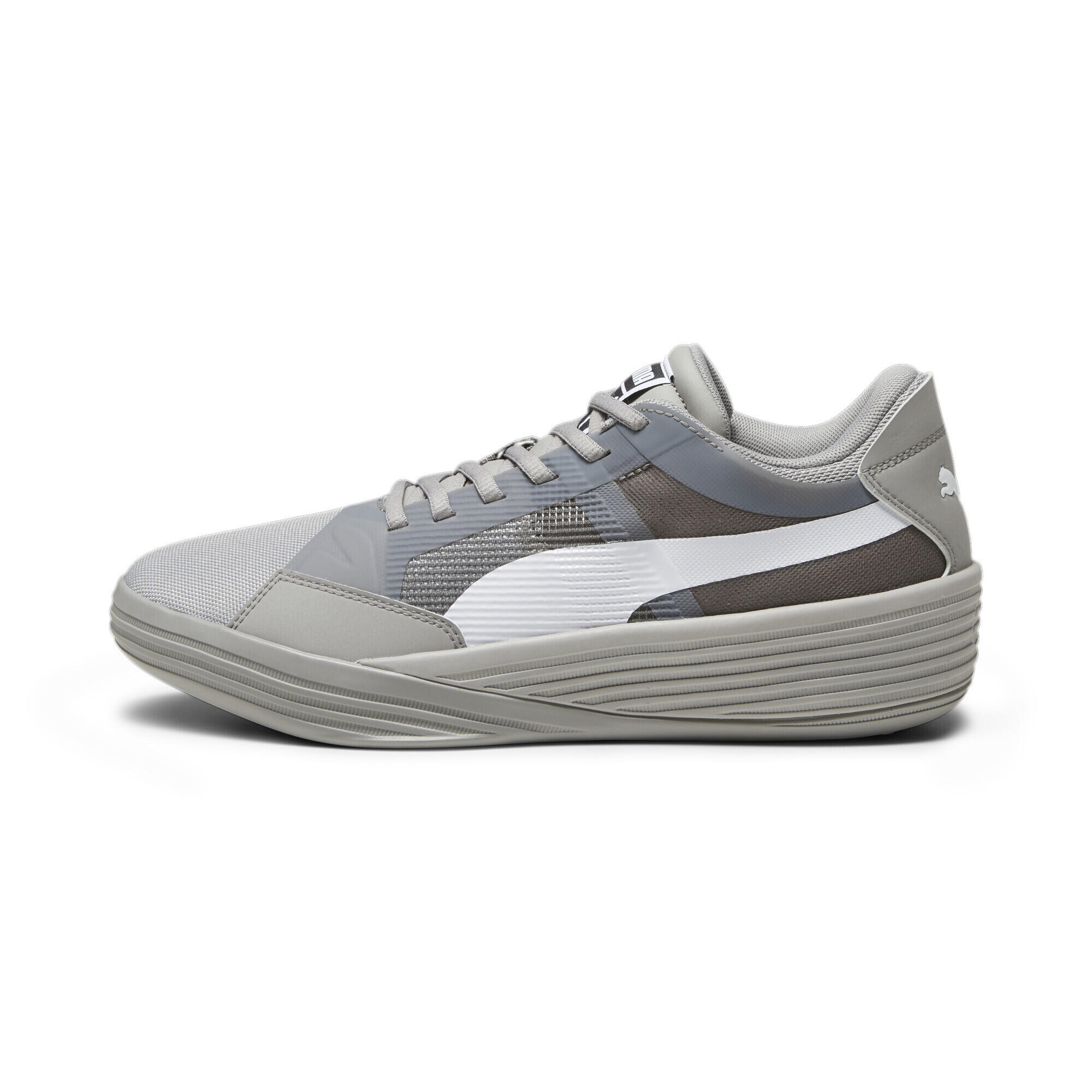 Scarpe da basket Clyde All-Pro Team PUMA Concrete Gray White 5/7