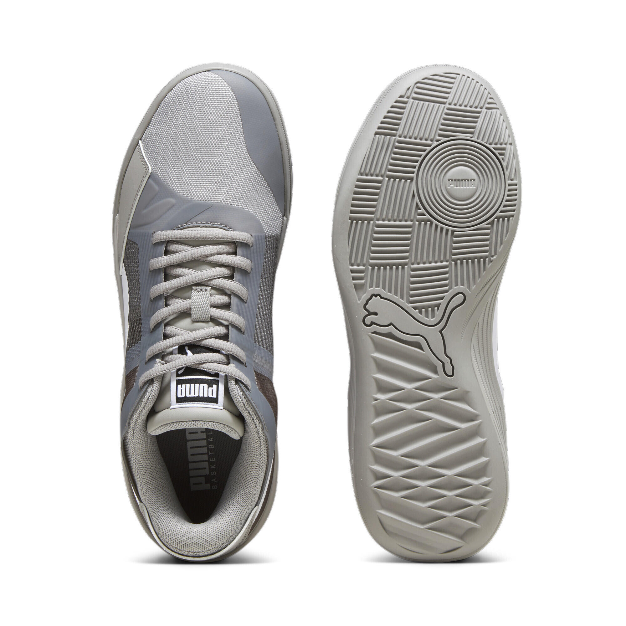 Scarpe da basket Clyde All-Pro Team PUMA Concrete Gray White 6/7